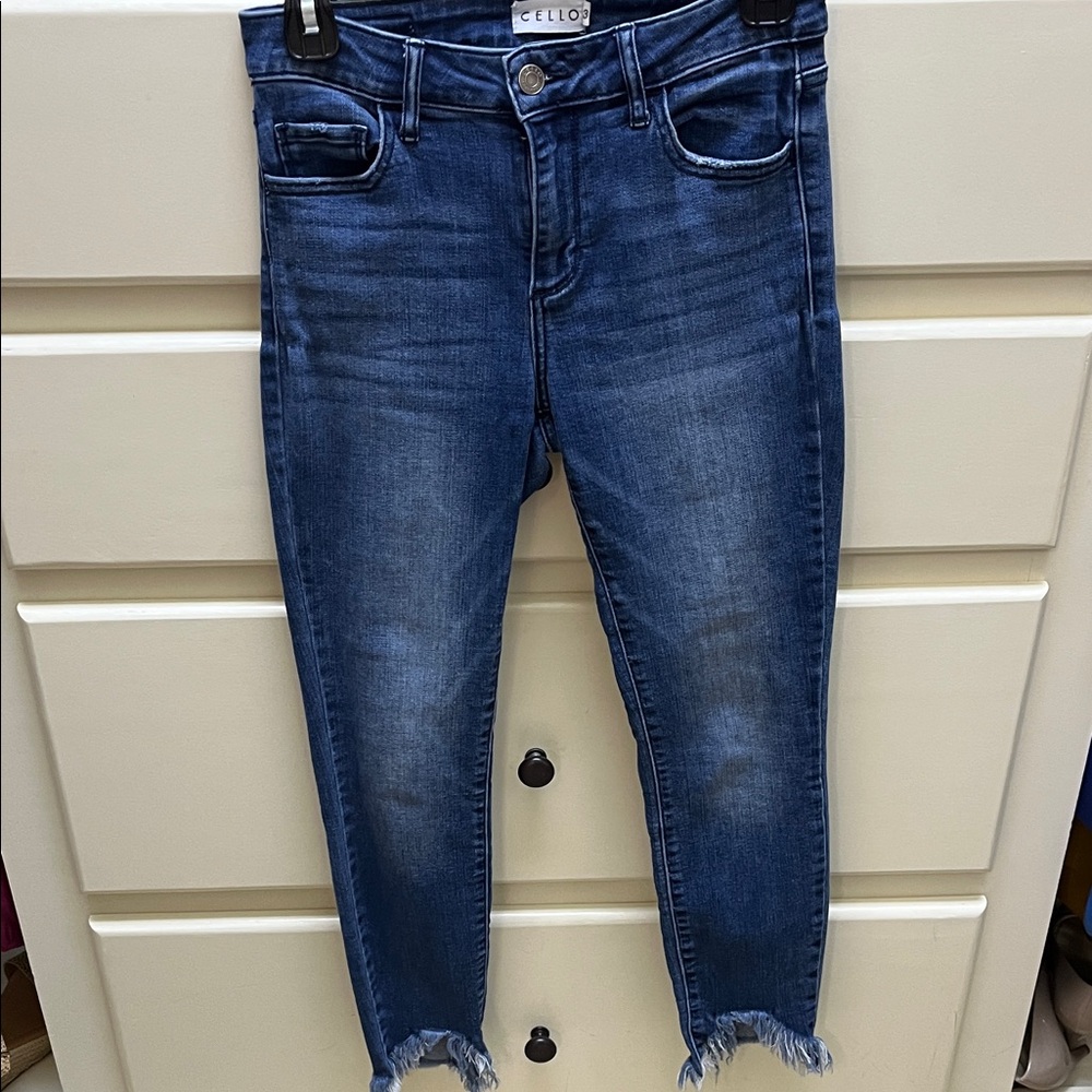 Cello Women's Dark Blue Ankle Jeans